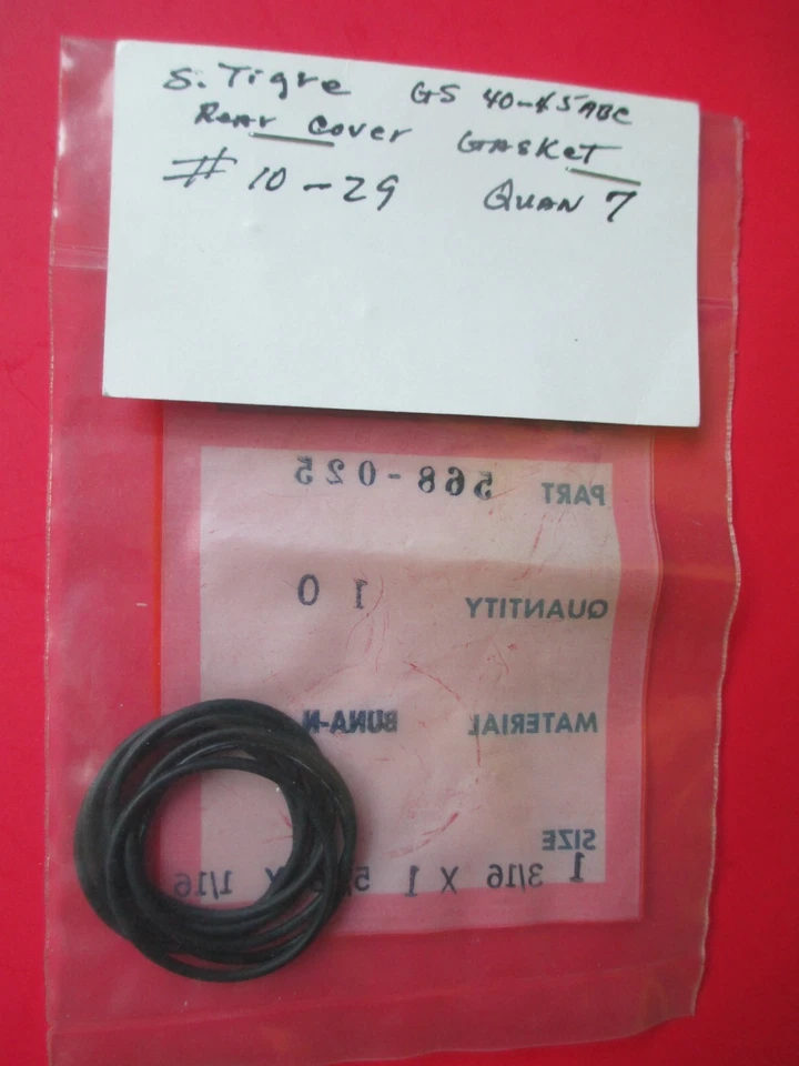 Super Tigre GS 40-45 RC Engine ABC Rear Cover Gasket (7) partspkg - Image 1 of 1