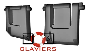 Pieds de remplacement pour clavier Dell Multimedia Keyboard KB216 - Photo 1/3