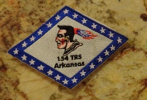 USAF PATCH,154th TACTICAL RESON SQDN, FACING LEFT, BLACK LETTERS, W/ hook loop - Picture 1 of 1