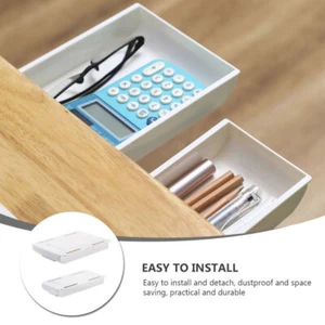 2 PCS Wall-mounted Drawer Office Small Storage Drawers under Table - Picture 1 of 12