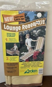Vintage Lawn Garden Lace on Lounge Chair Webbing Fabric Renew Kit NEW NOS - Picture 1 of 5