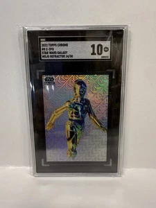 2022 Topps Star Wars Galaxy C-3PO mojo Refractor /50 SGC 10 #8 - Picture 1 of 2