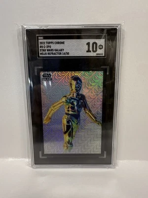 2022 Topps Star Wars Galaxy C-3PO mojo Refractor /50 SGC 10 #8 - Image 1 of 2