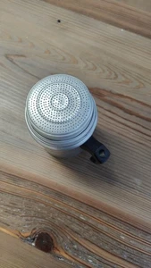 Vintage Aluminium Puderzuckerstreuer Baggermehl Zimt Gewürze mit Griff - Bild 1 von 10