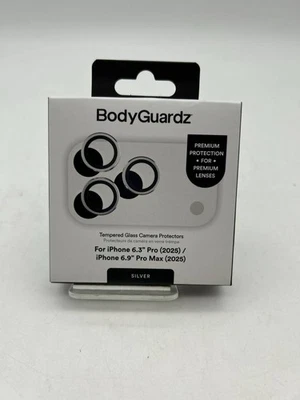 BodyGuardz Camera Protector for iPhone 17 Pro / 17 Pro Max - Silver - Image 1 of 2