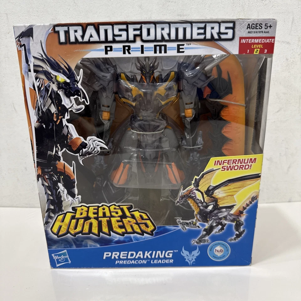 Transformers Prime Beast Hunters Voyager Class Predaking Wave 5 - CAJA ABIERTA Foto 1 de 4