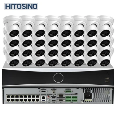 Sistema de cámara a color 32CH 8MP 4K 16POE 4SATA eSATA POS I serie NVR 256Mbps lote Foto 1 de 4