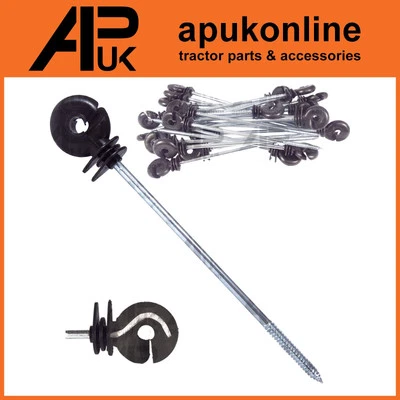 APUK 100 x isolatori a vite ad anello lunga distanza recinzione elettrica filo polifilo offset corda