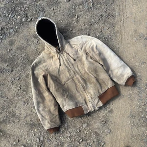 Giacca Carhartt vintage uomo media con cappuccio abbigliamento da lavoro invecchiato USA J140 grunge - Foto 1 di 13