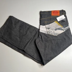 RMC Martin Ksohoh Wave Jean TLL121 Raw Selvedge Denim Japan Mt. Fuji Embroidery - Picture 1 of 13