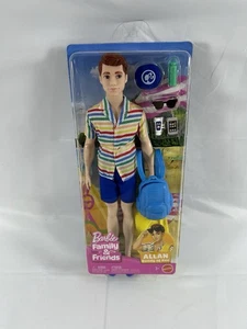 Barbie Familia y Amigos Muñeca Allan Amigo de Ken Playa Accesorios Mattel Nueva - Imagen 1 de 4