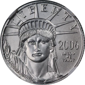 2006-W Platinum American Eagle $10 Burnished NGC MS70 - Picture 1 of 4