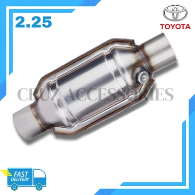 Catalytic Converter 2.25" High Flow EPA | Fits Toyota Performance Upgrade Steel - Image 1 of 4