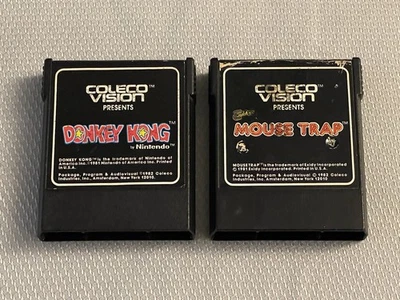 Lote de 2 juegos de colección Colecovision DONKEY KONG & MOUSE TRAP envío rápido y gratuito!! Foto 1 de 4