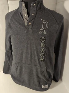 Disney Parks Mens Sweatshirt  Gray Snap Collar Pullover 2018 Size Medium - Picture 1 of 8