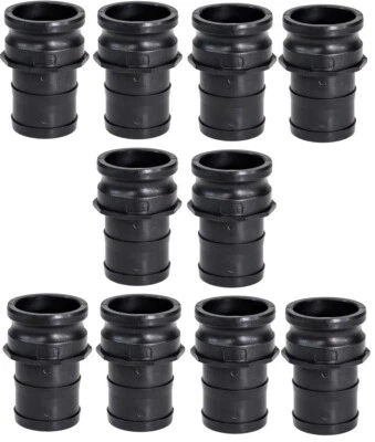 (10 Pack) 3" Poly Type E | Male Camlock Adapter x Hose Shank Polypropylene - Image 1 of 4