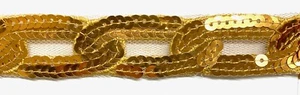 1-1/4" Sequin Trimming Looped as a Chain - 10 Continuous Yards! - Picture 1 of 4
