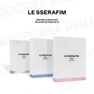 Mini álbum LE SSERAFIM 3rd versión estándar EASY Juego de 3 versiones oficial K-POP MD - Imagen 1 de 9