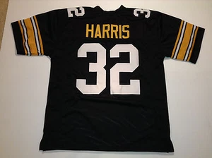 UNSIGNED CUSTOM Sewn Stitched Franco Harris Black Jersey - M, L, XL, 2XL, 3XL - Picture 1 of 2