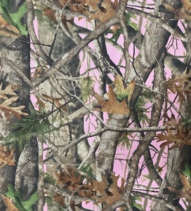 VISTA NEXT G1 PINK US MADE SATIN STRETCH POLY LYCRA FABRIC CAMOUFLAGE 60" - Picture 1 of 7