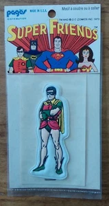 ROBIN vintage 1973 autocollant sticker DC COMICS INC Made in USA super héros - Foto 1 di 5