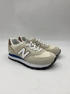New Balance 574 Rugged White Brown Men Classic ML574DWW Men’s Sizes 8-13 - Picture 1 of 5