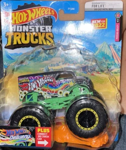 Peace Delivery Truck by Hotwheels Monster Trucks 2022 Connect and Crash. NEW - Picture 1 of 2