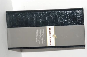 Cartera BANES & NOBLE TRAVAL Cuero Cocodrilo Negro 9780641674785 - Imagen 1 de 2