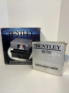Vintage Bentley BX-720 Super-8 Movie Camera and BX-11 Movie Projector With Boxes - Picture 1 of 22
