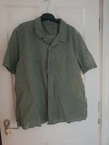 Camicia Jazzy da uomo a maniche corte George taglia 2XL. XXL 0,48-50 petto.verde. Nuovo con etichette - Foto 1 di 3