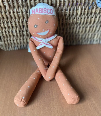 Vintage Nabisco MR Salty Doll Pretzel Plush cloth Character Sailor Hat 10”  - Image 1 of 4