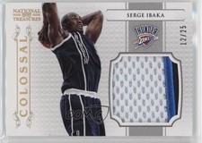 2012-13 Panini National Treasures Colossal Materials Prime /25 Serge Ibaka #4