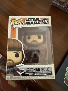 Star Wars Funko Pop! #472 Han Solo Concept Con Protezione - Foto 1 di 1