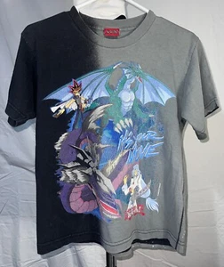 Yu Gi Oh! its Your Move T shirt 1996 2 Tone Gray Black Size Boys 10/12 - Picture 1 of 8