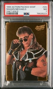 1994 Action Packed WWF Shawn Michaels #2G PSA 7 24 KT Gold POP 2! - Picture 1 of 2