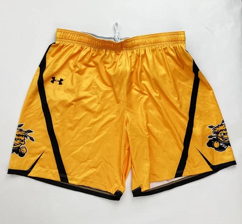 Under Armour WSU Wichita Shockers Showtime Lacrosse Short Women's L Gold 1321986 Cover