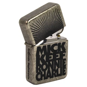 Rolling Stones Mick Keef Ronnie Charlie Windproof Fliptop Refillable Lighter. - Picture 1 of 3