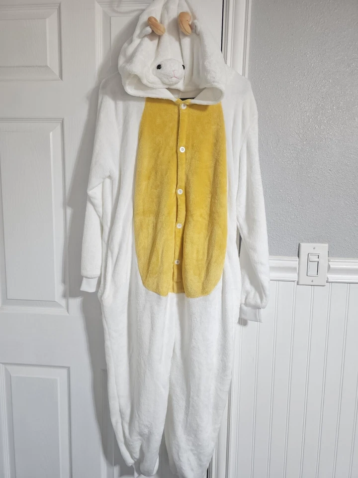 Oveja/Cordero Una Pieza - Pijama Difuso Cremallera Divertido S Disfraz de Halloween - Adulto Foto 1 de 4