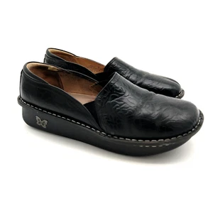 Scarpe comode Alegria Debra nere taglia US 11,5 12 EU 42 zoccoli in pelle medici - Foto 1 di 7