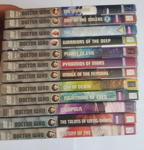 X12 Classic Doctor Who DVD's Tom Baker Years Jon Pertwee William Hartnell BBC - Picture 1 of 6