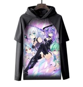 Hyperdimension Neptunia Anime Kapuzen pulli Sweatshirt Hoodie Hooded Pullover - Picture 1 of 2