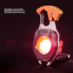 LED Keychain Flashlight Multifunctional Type C Mini Emergency Work Light AC - Picture 1 of 24