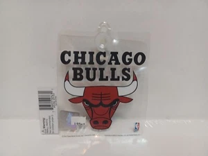 New NOS Vintage 90's NBA Chicago Bulls Reusable Window Cling Decal - Picture 1 of 3
