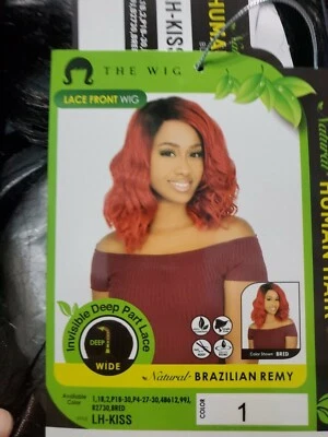  Peluca frontal de encaje 100% Remy cabello humano brasileño invisible parte profunda color encaje 1 Foto 1 de 4