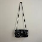 Russell & Bromley Messenger Bag Crossbody Black Patent Leather Handbag Satchel