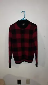 Ralph lauren RRL Plaid Wool Sweater Cardigan Med - Picture 1 of 4