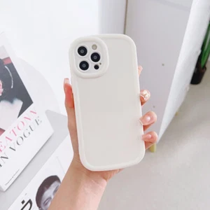 Transparent Cream Case Cover Cushion Soft For Xiaomi 13 12 Pro Redmi Note 12 - Picture 1 of 11