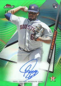 ROGELIO ARMENTEROS 2020 Topps Finest Auto Green Refractor Astros RC 48/99 - Bild 1 von 2