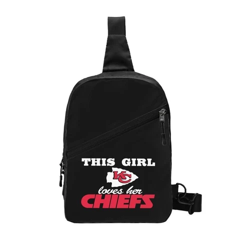 This Girl Loves Her Kansas City Chiefs Chest Package Folding Cross-body Bags Cover