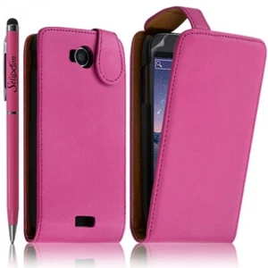 Housse coque etui rabattable pour Wiko Cink Peax + stylet + 1 film de protection - Photo 1 sur 3